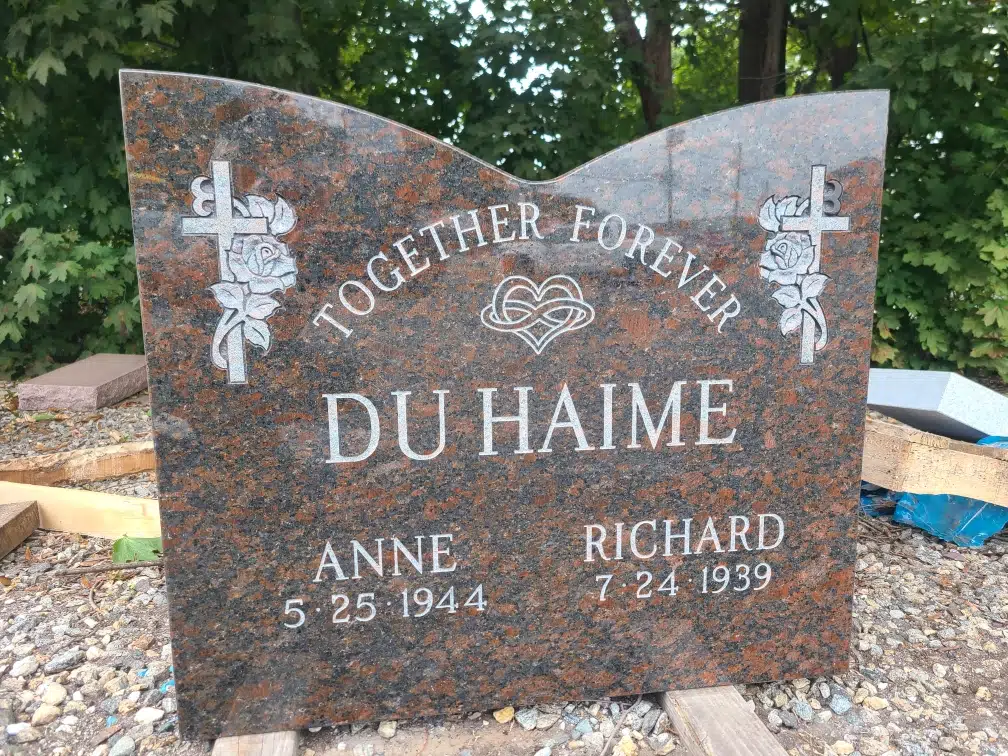 Granite Headstone Design hand-carved by Unique Memorial Designs in NJ — image 2