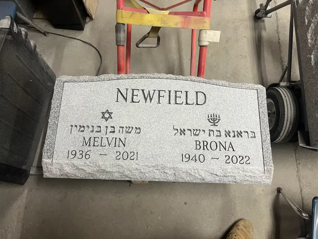 Granite Headstone Design hand-carved by Unique Memorial Designs in NJ — image 3