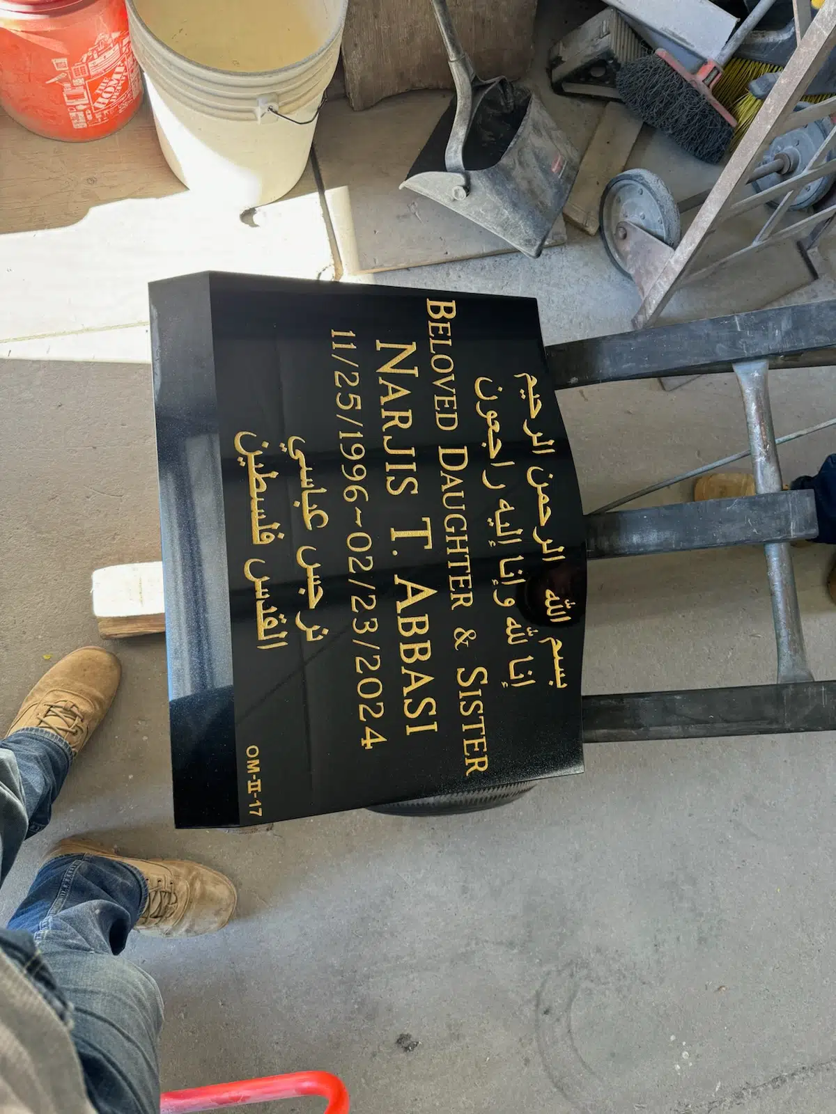 Granite Headstone Design hand-carved by Unique Memorial Designs in NJ — image 9